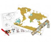 Scratch Map personalised world map poster